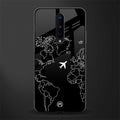 airplane flying wanderlust glass case for oneplus 8 image