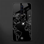 airplane flying wanderlust glass case for oneplus 8 image