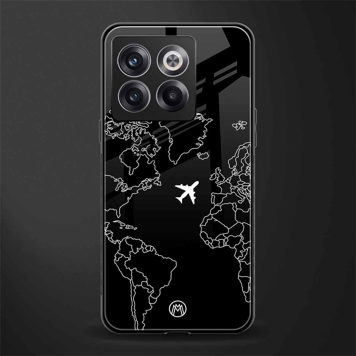 airplane flying wanderlust back phone cover | glass case for oneplus 10t