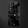 airplane flying wanderlust back phone cover | glass case for samsung galaxy f23 5g