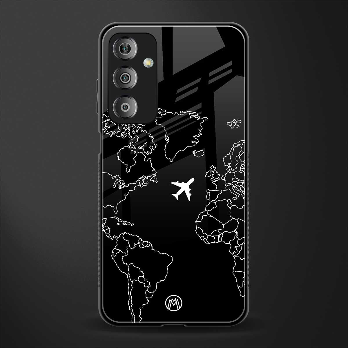 airplane flying wanderlust back phone cover | glass case for samsung galaxy f23 5g