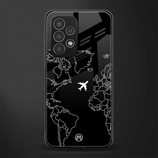airplane flying wanderlust back phone cover | glass case for samsung galaxy a33 5g