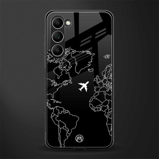 airplane flying wanderlust glass case for phone case | glass case for samsung galaxy s23