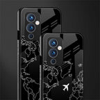 airplane flying wanderlust back phone cover | glass case for oneplus 9