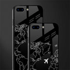 airplane flying wanderlust glass case for iphone 8 plus image-2