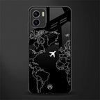 airplane flying wanderlust back phone cover | glass case for vivo y72