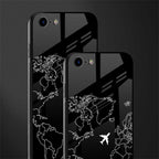 airplane flying wanderlust glass case for iphone se 2020 image-2