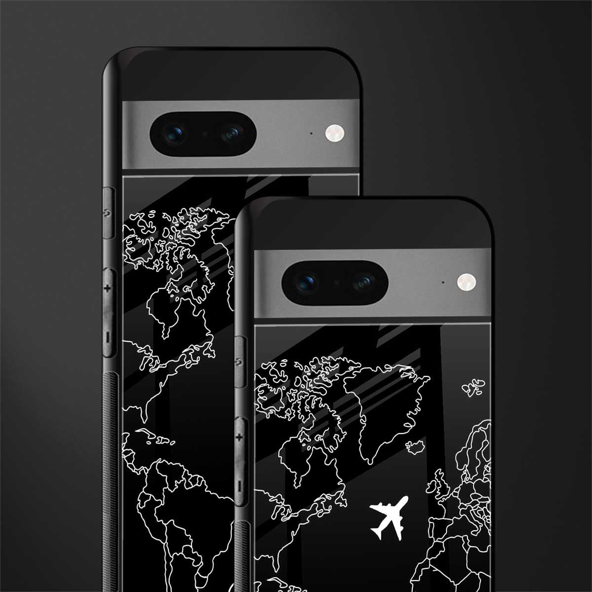 airplane flying wanderlust back phone cover | glass case for google pixel 7