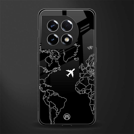 airplane flying wanderlust back phone cover | glass case for oneplus 11