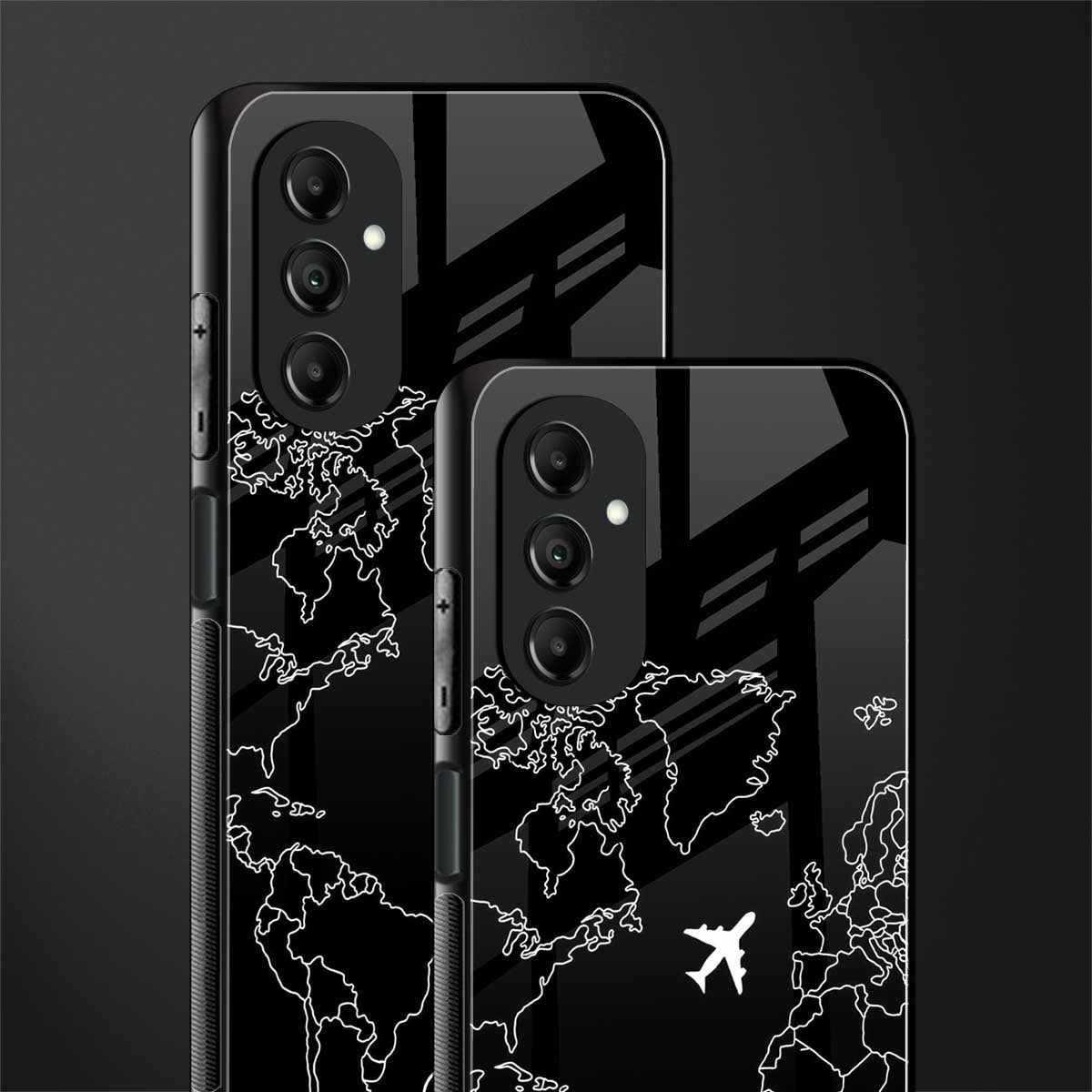 airplane flying wanderlust back phone cover | glass case for samsung galaxy a14 5g