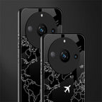 airplane flying wanderlust back phone cover | glass case for realme 11 pro 5g