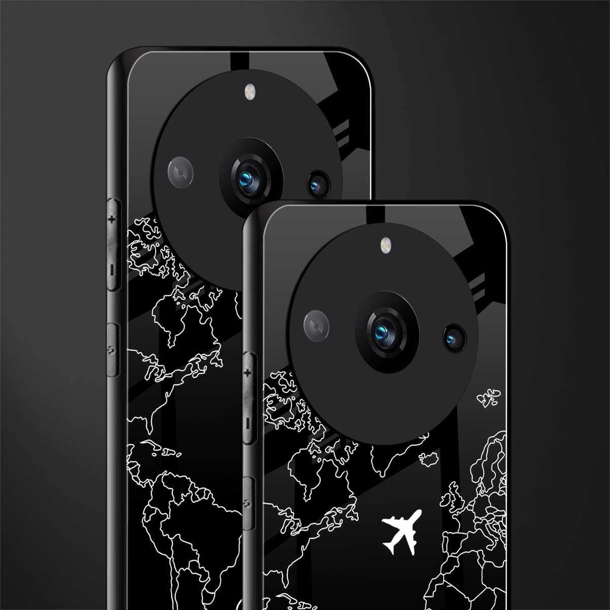 airplane flying wanderlust back phone cover | glass case for realme 11 pro 5g