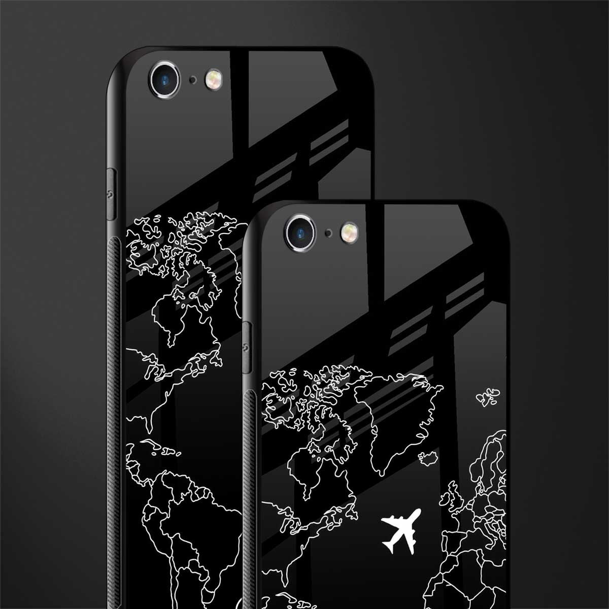 airplane flying wanderlust glass case for iphone 6s plus image-2