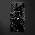 airplane flying wanderlust back phone cover | glass case for samsun galaxy a24 4g
