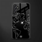 airplane flying wanderlust back phone cover | glass case for samsun galaxy a24 4g