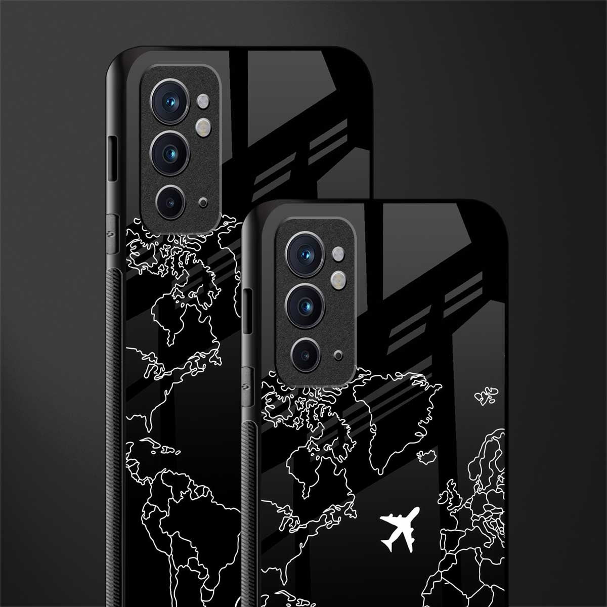airplane flying wanderlust glass case for oneplus 9rt image-2