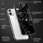 airplane flying wanderlust back phone cover | glass case for oneplus 10r 5g