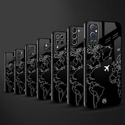 airplane flying wanderlust glass case for oneplus 8 image-3