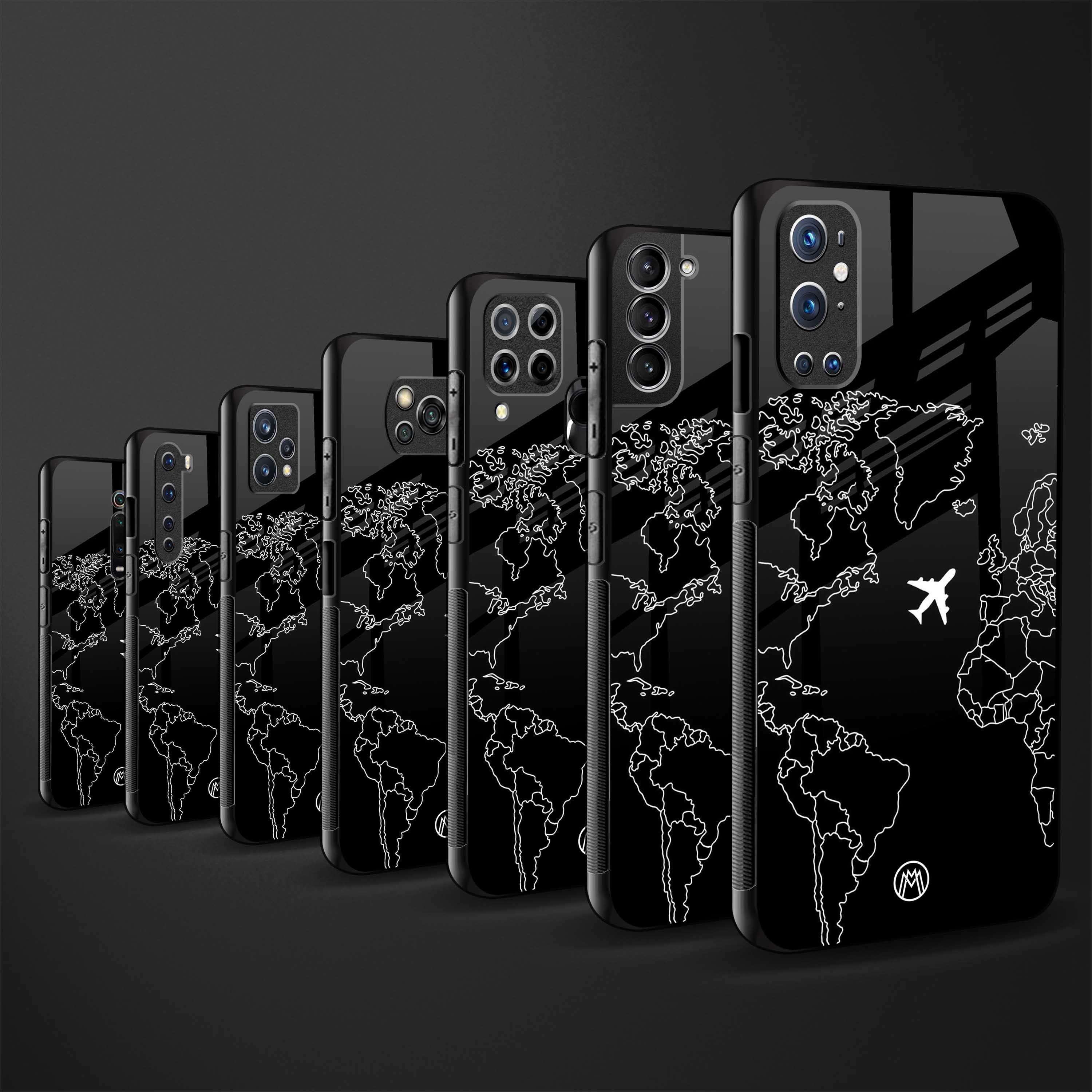 airplane flying wanderlust glass case for realme 7 image-3