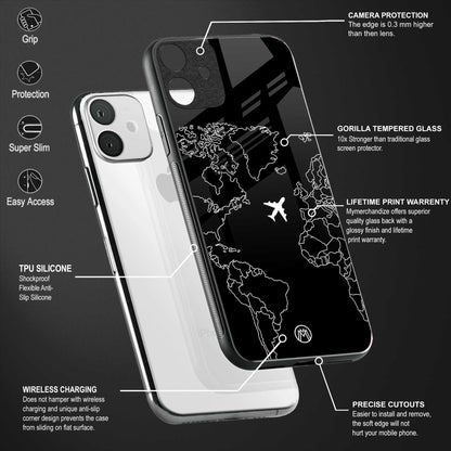 airplane flying wanderlust glass case for iphone 12 image-4