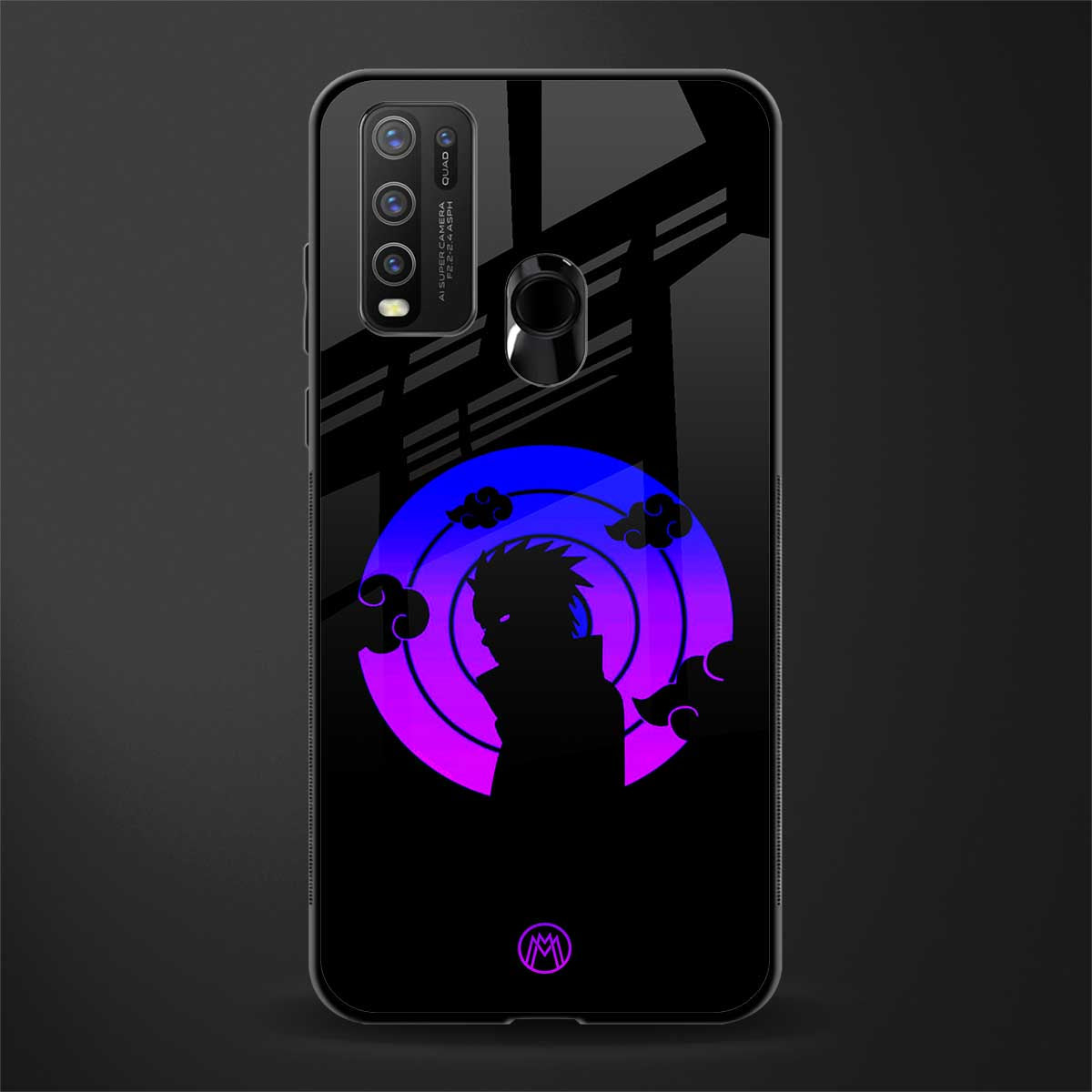 akatsuki minimalistic glass case for vivo y30 image