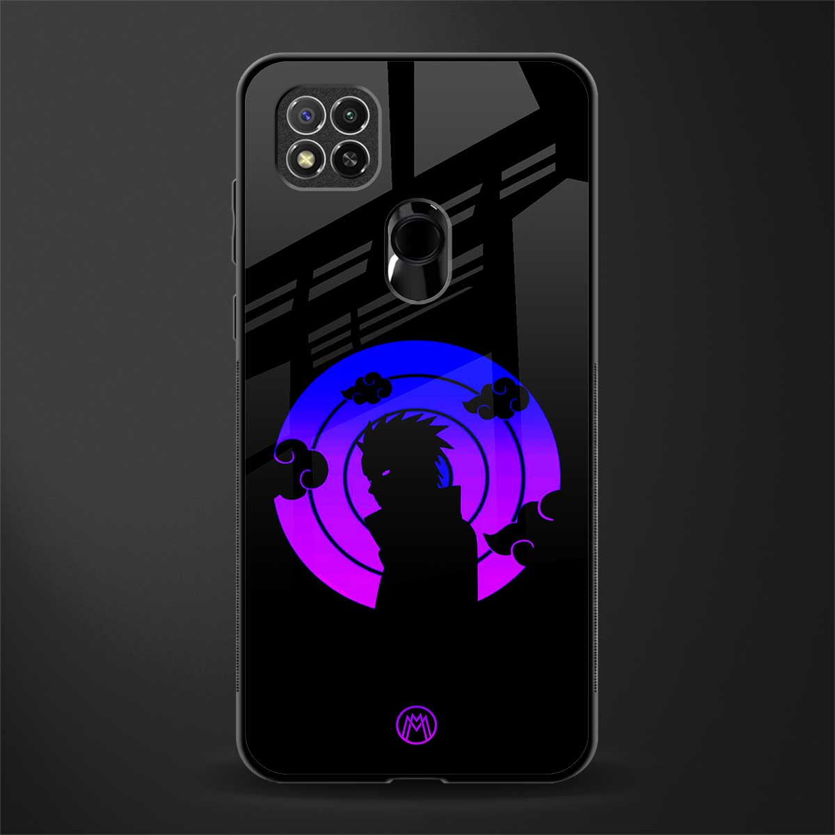 akatsuki minimalistic glass case for redmi 9 image