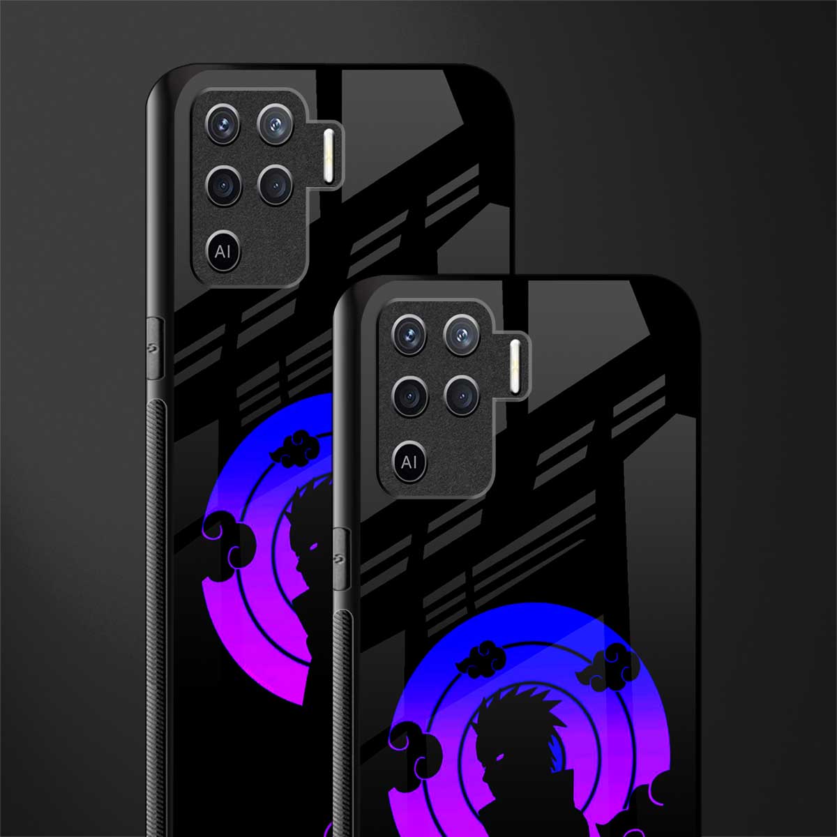 akatsuki minimalistic glass case for oppo f19 pro image-2