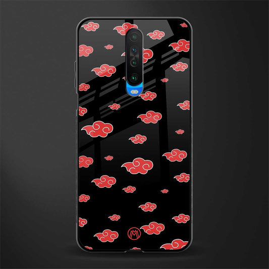 akatsuki naruto anime glass case for poco x2 image