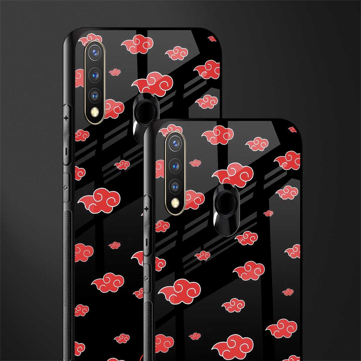 akatsuki naruto anime glass case for vivo y19 image-2