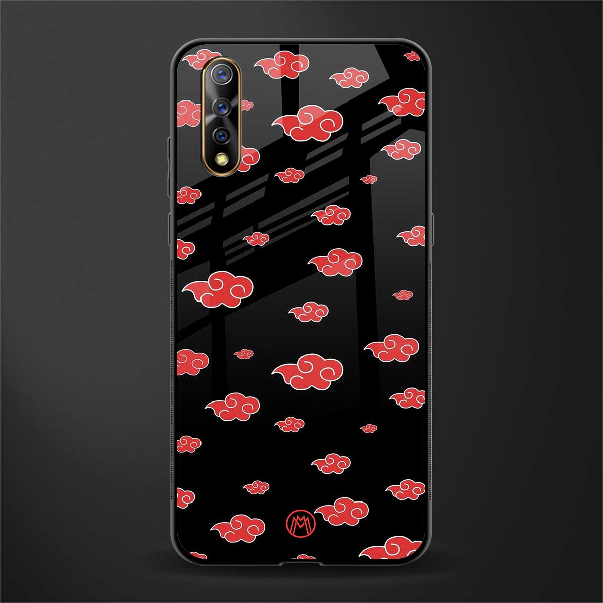 akatsuki naruto anime glass case for vivo z1x image