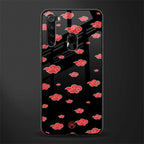 akatsuki naruto anime glass case for redmi note 8 image