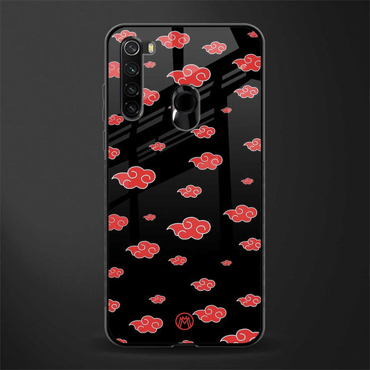 akatsuki naruto anime glass case for redmi note 8 image