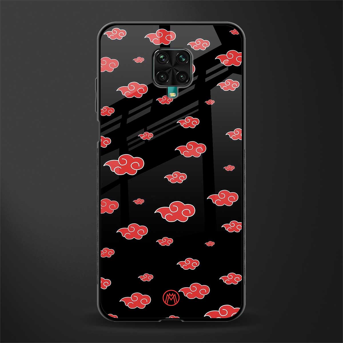 akatsuki naruto anime glass case for poco m2 pro image