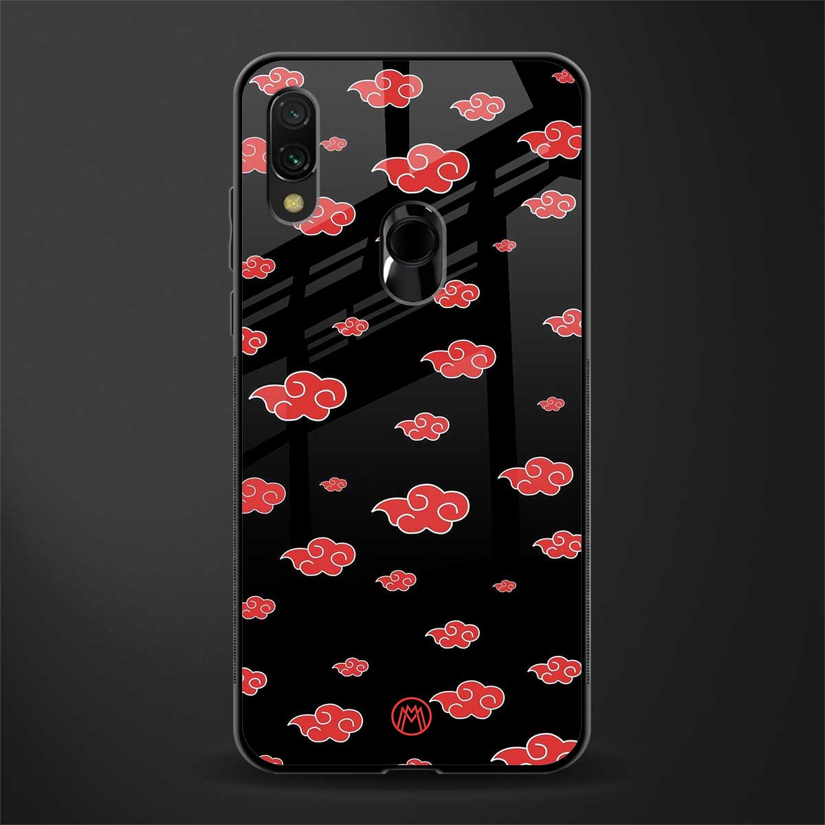 akatsuki naruto anime glass case for redmi note 7 image