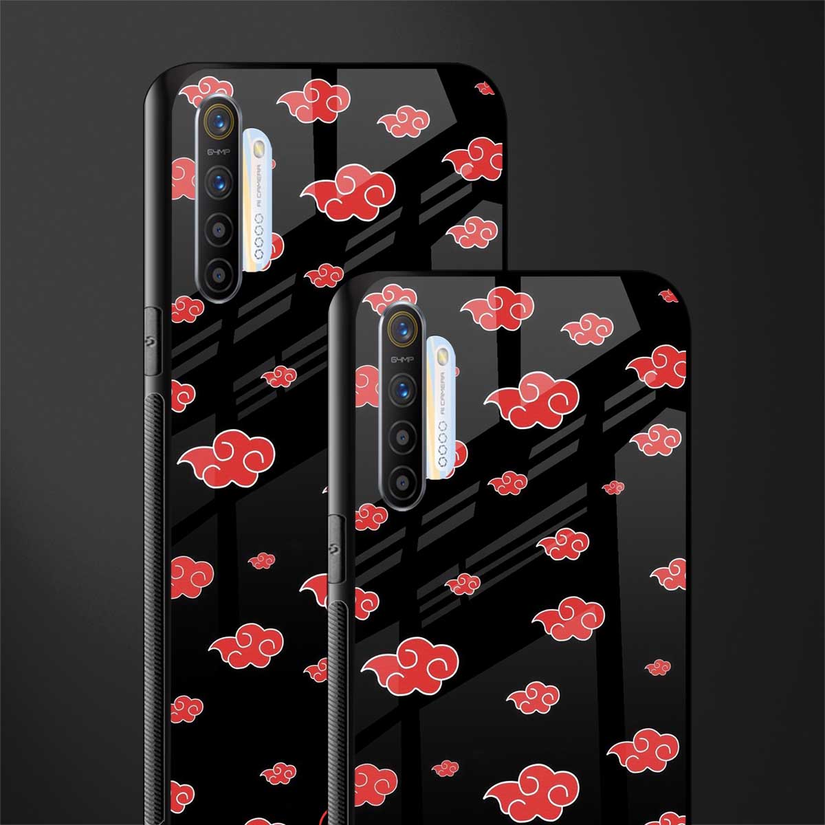 akatsuki naruto anime glass case for realme x2 image-2