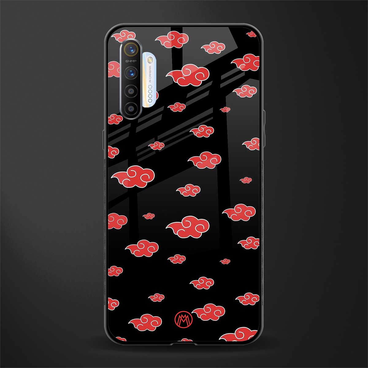 akatsuki naruto anime glass case for realme x2 image
