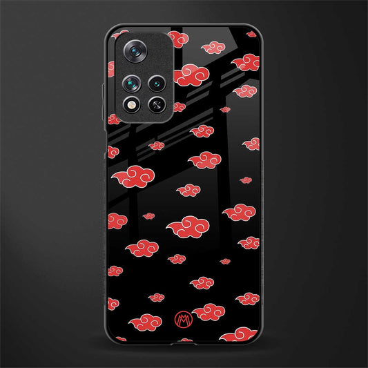 akatsuki naruto anime glass case for poco m4 pro 5g image
