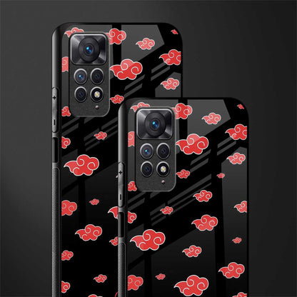 akatsuki naruto anime glass case for redmi note 11 image-2