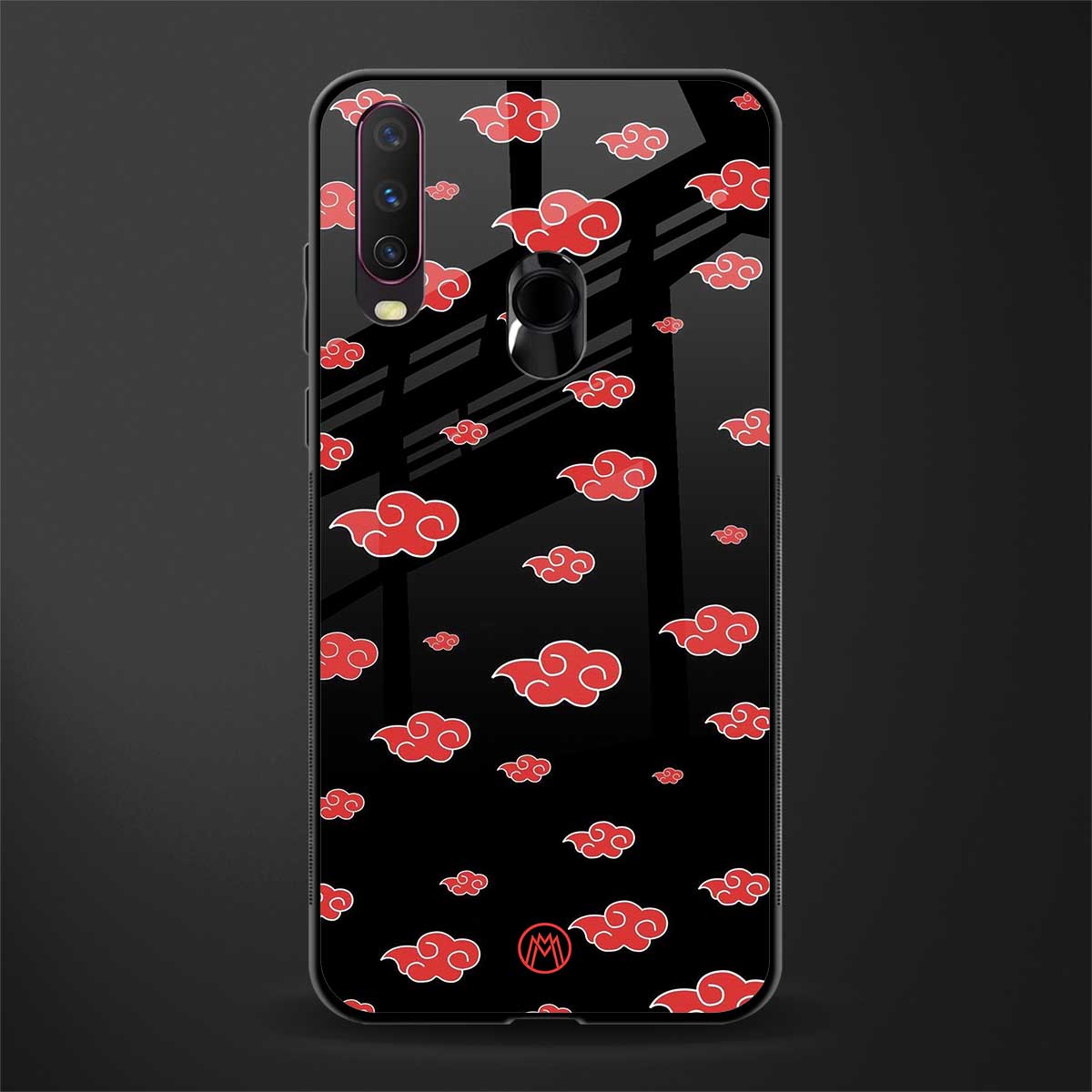akatsuki naruto anime glass case for vivo y17 image