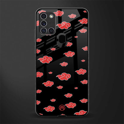 akatsuki naruto anime glass case for samsung galaxy a21s image