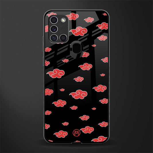 akatsuki naruto anime glass case for samsung galaxy a21s image