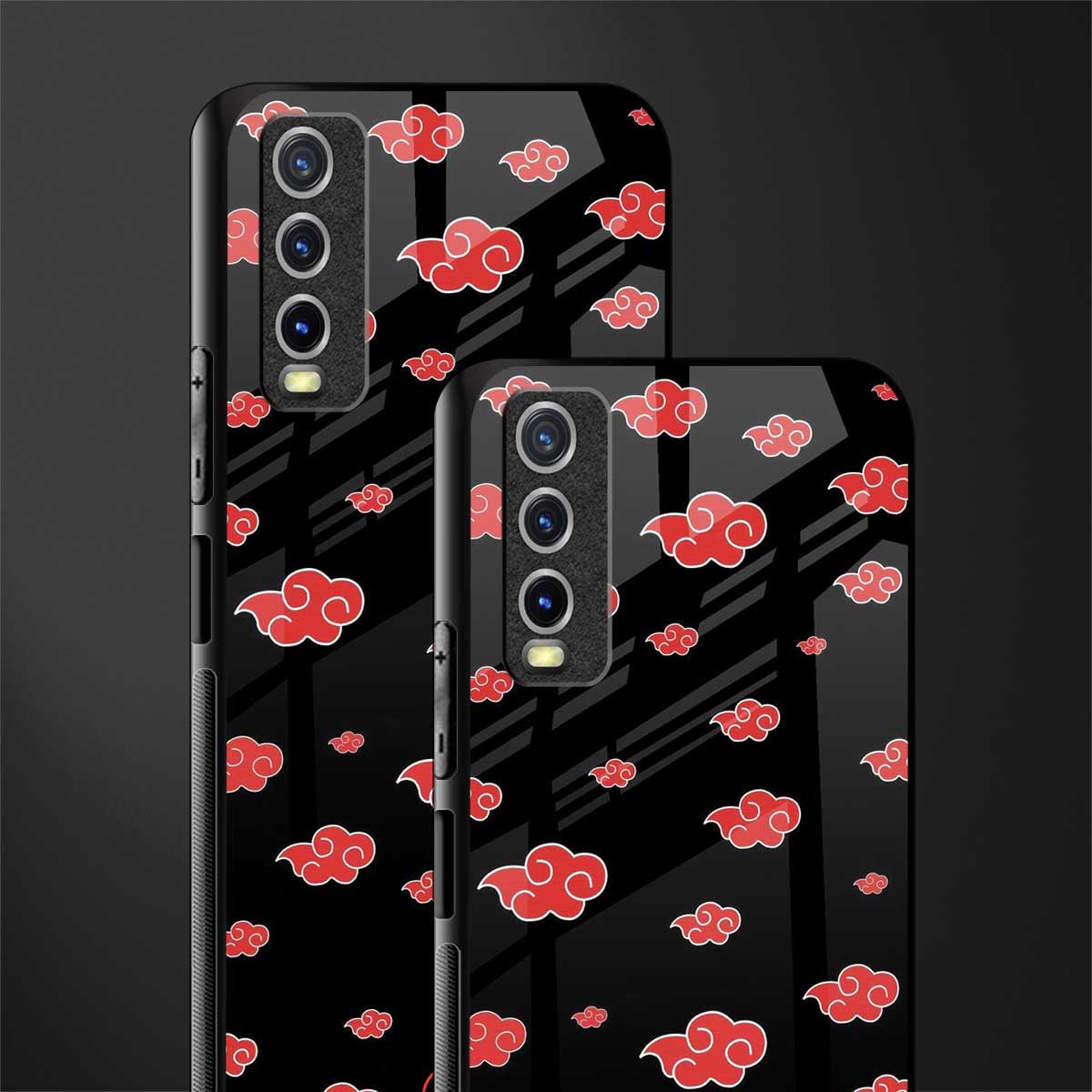 akatsuki naruto anime glass case for vivo y12s image-2