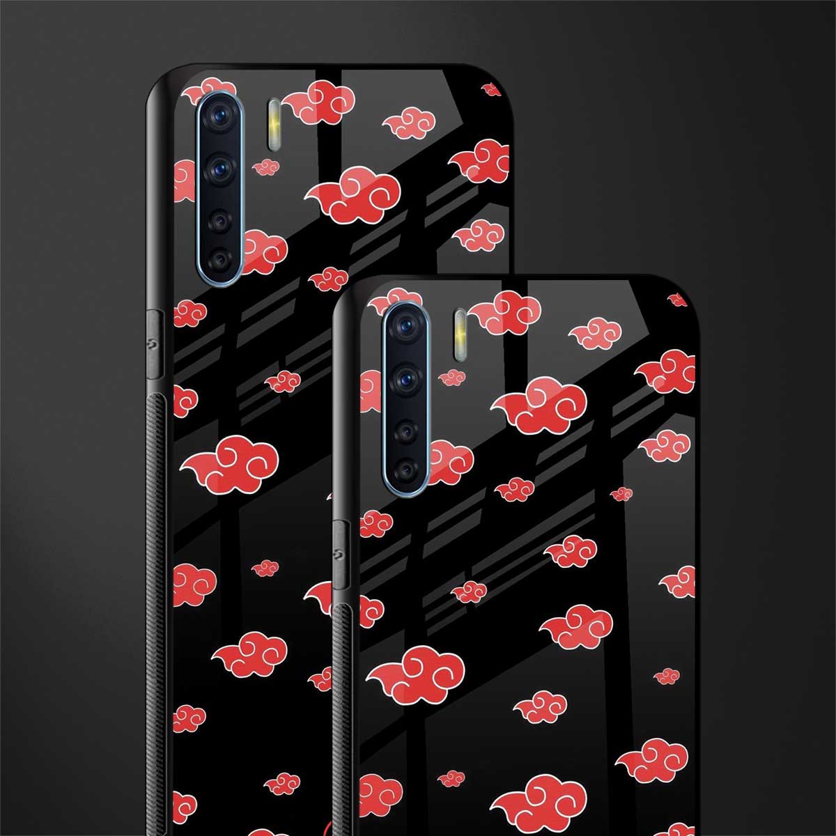 akatsuki naruto anime glass case for oppo f15 image-2