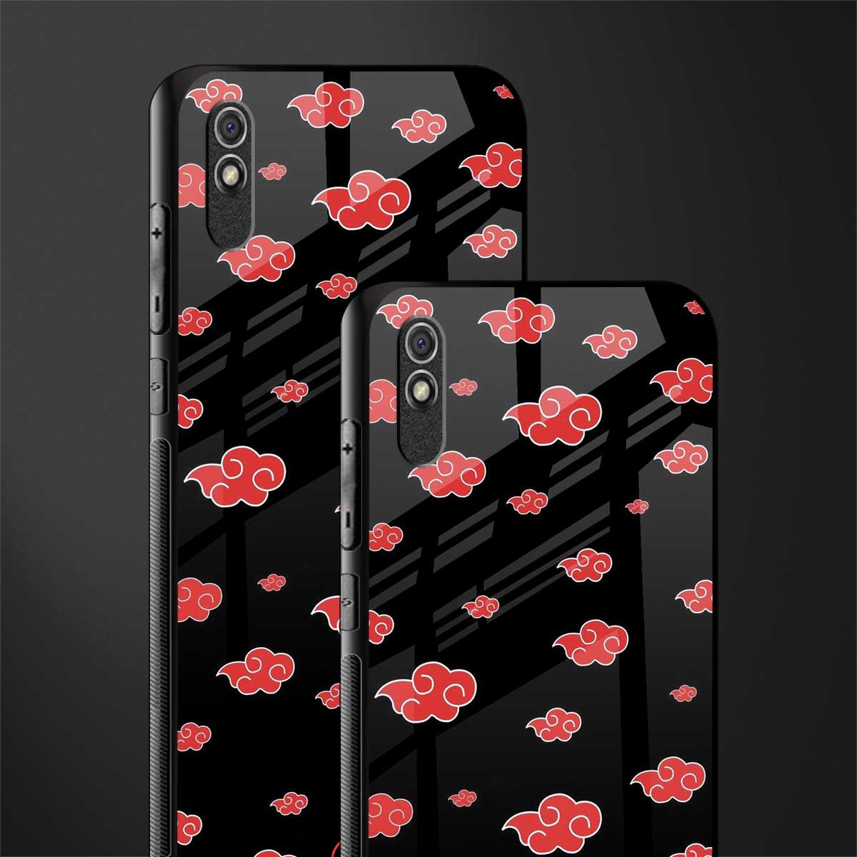 akatsuki naruto anime glass case for redmi 9i image-2