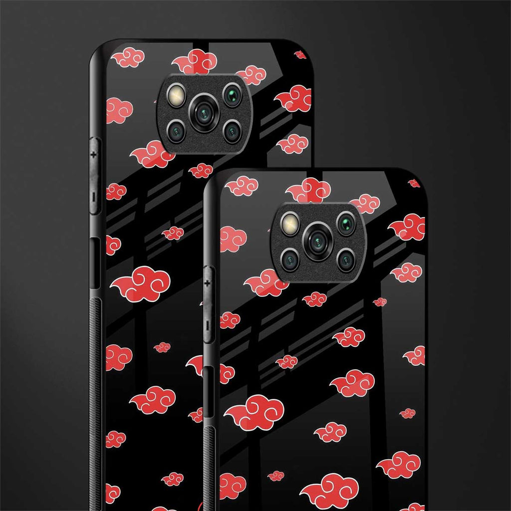 akatsuki naruto anime glass case for poco x3 image-2