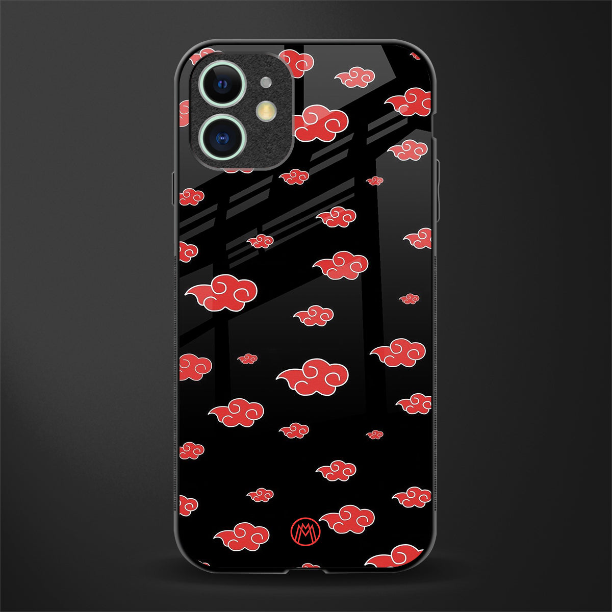 akatsuki naruto anime glass case for iphone 12 image