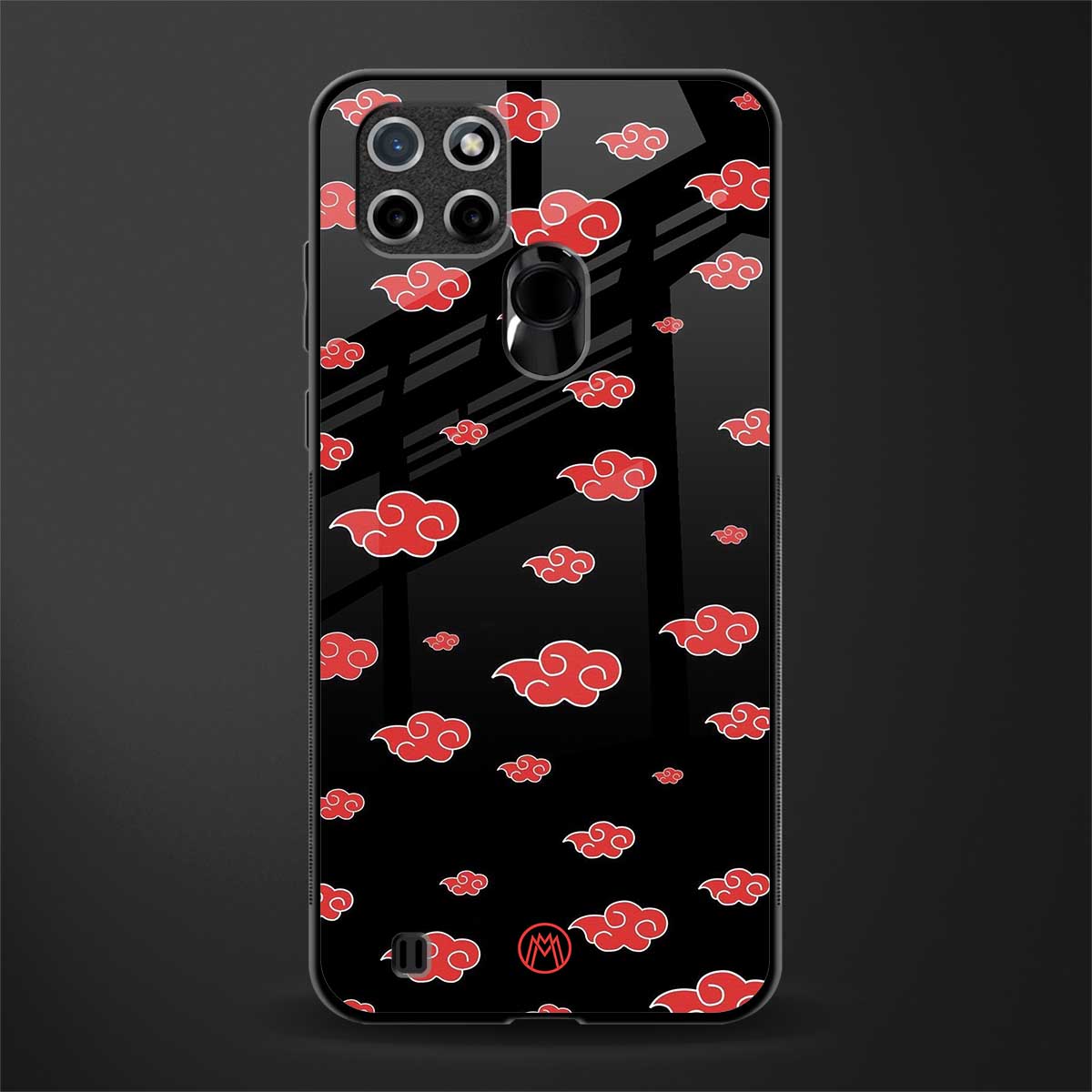 akatsuki naruto anime glass case for realme c21 image
