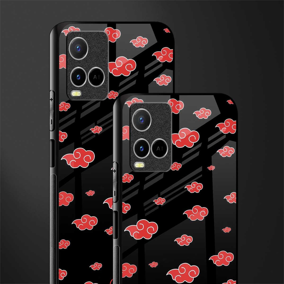 akatsuki naruto anime glass case for vivo y21t image-2