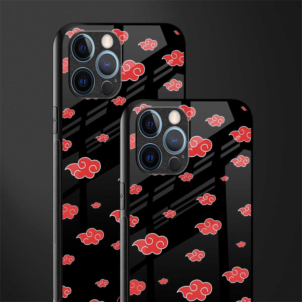 akatsuki naruto anime glass case for iphone 12 pro max image-2