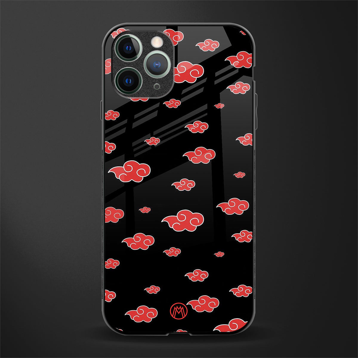 akatsuki naruto anime glass case for iphone 11 pro max image